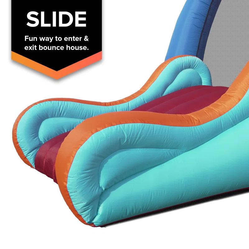 Sportspower 9' x 7.2 Bounce House with Slide & Lifetime Warranty on Heavy Duty Blower