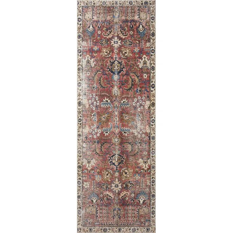 Chris Loves Julia x Loloi Jules Oriental Merlot Rug