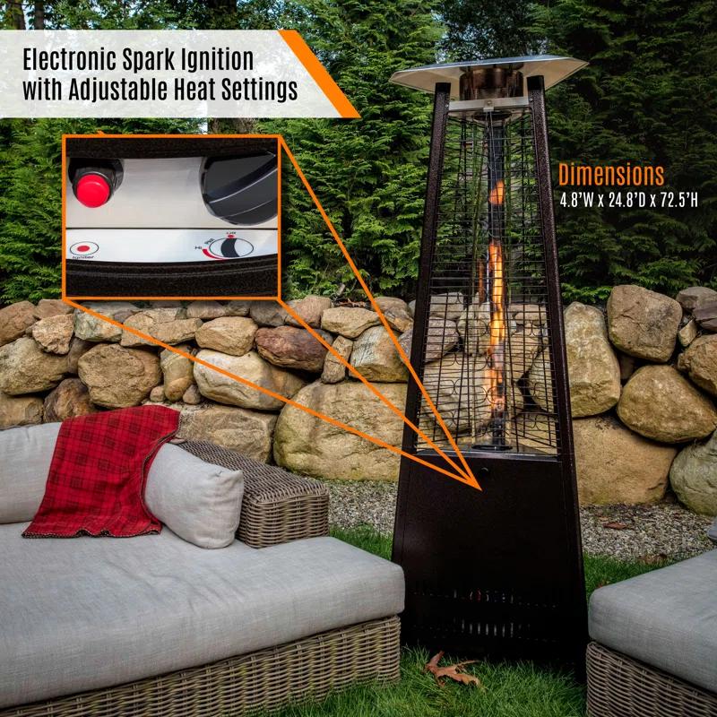 Paragon-Outdoor Inferno 42,000 BTU Propane Standing Patio Heater
