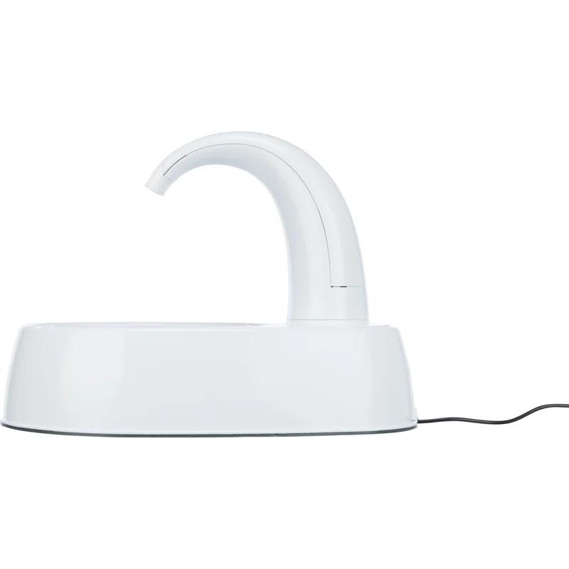 TRIXIE TRIXIE Curved Stream 84.5oz Drinking Fountain for Cats and Dogs, Large Water Fountain for Pets