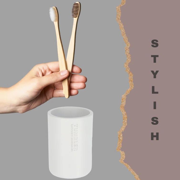 Evideco Bathroom Tumbler / Toothbrush Holder Willis Collection