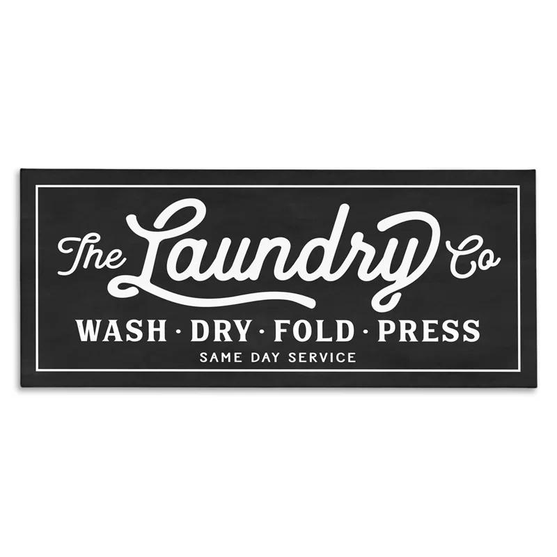 Stupell Industries Vintage Laundry Sign Cursive by Lettered And Lined - Graphic Art & Reviews | Wayfair