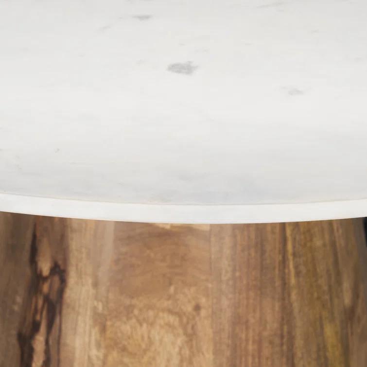 Mellonia Round Genuine Marble Dining Table