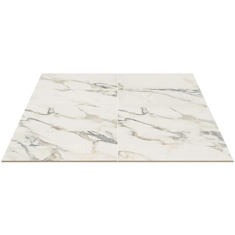 Bond Tile Saroshi 11.81 in. x 23.62 in. Matte Marble Look Porcelain Floor and Wall Tile (9.68 Sq. Ft. / Case)