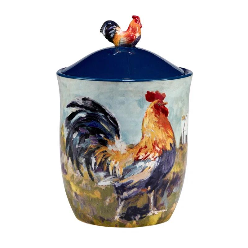 Certified International Certified International Rooster Meadow 3Pc Canister Set