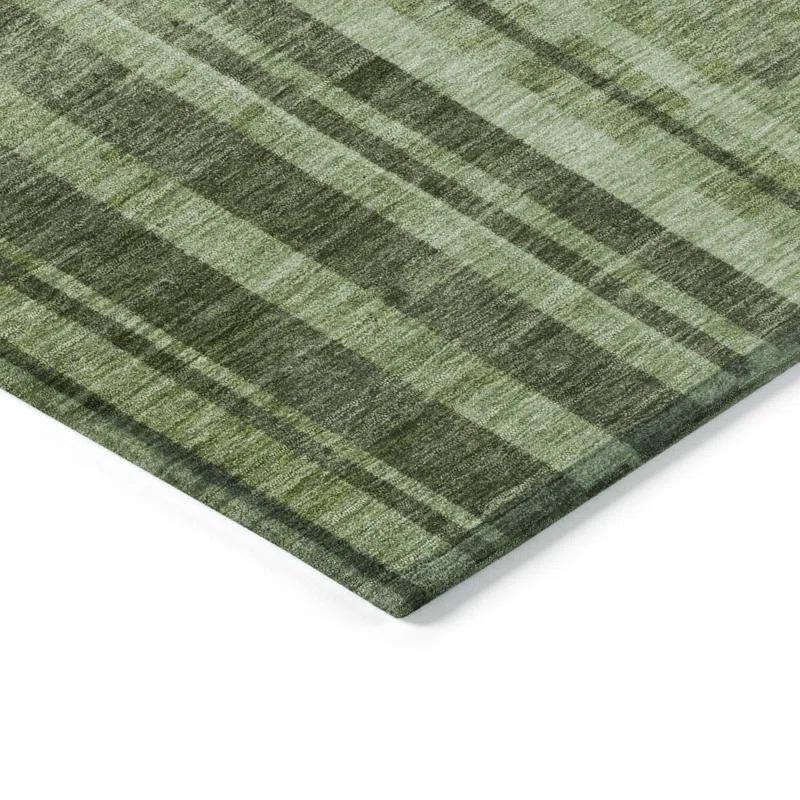 Machine Washable Indoor/Outdoor Chayden ACN1063 Green Rug