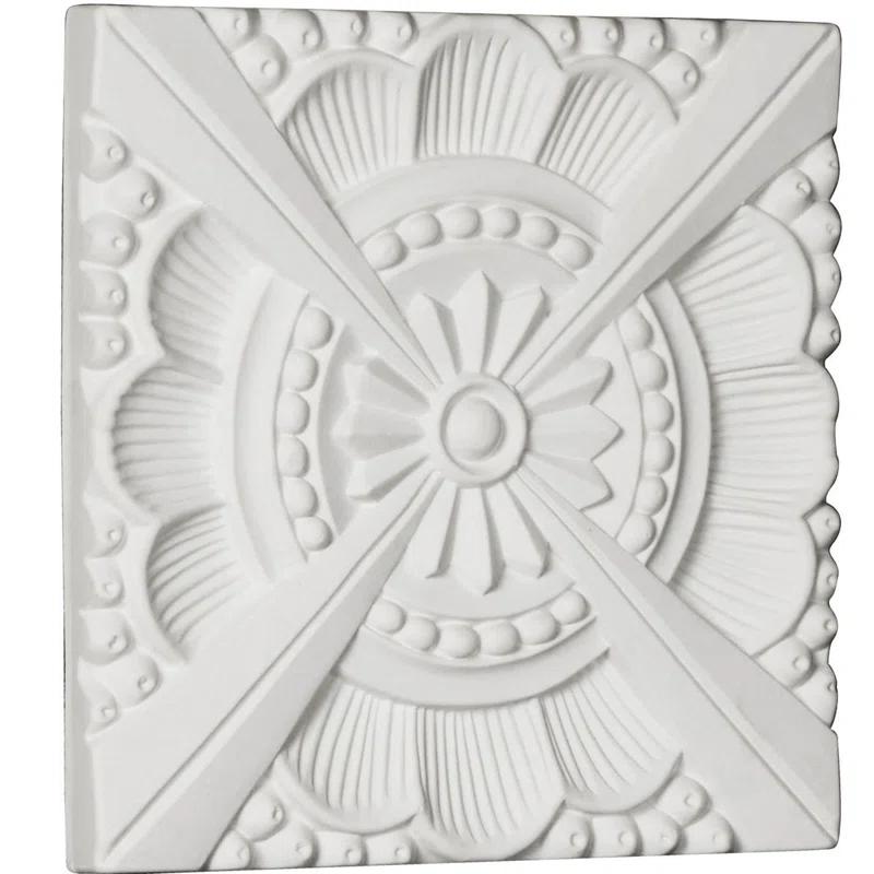 Ekena Millwork Palmetto 7.875'' H x 7.875'' W x 625'' D Urethane Rosette Applique