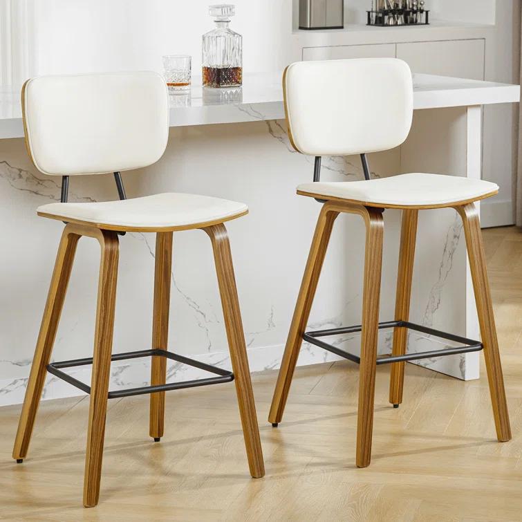 Corrigan Studio® 26" Upholstered Counter Height Bar Stools