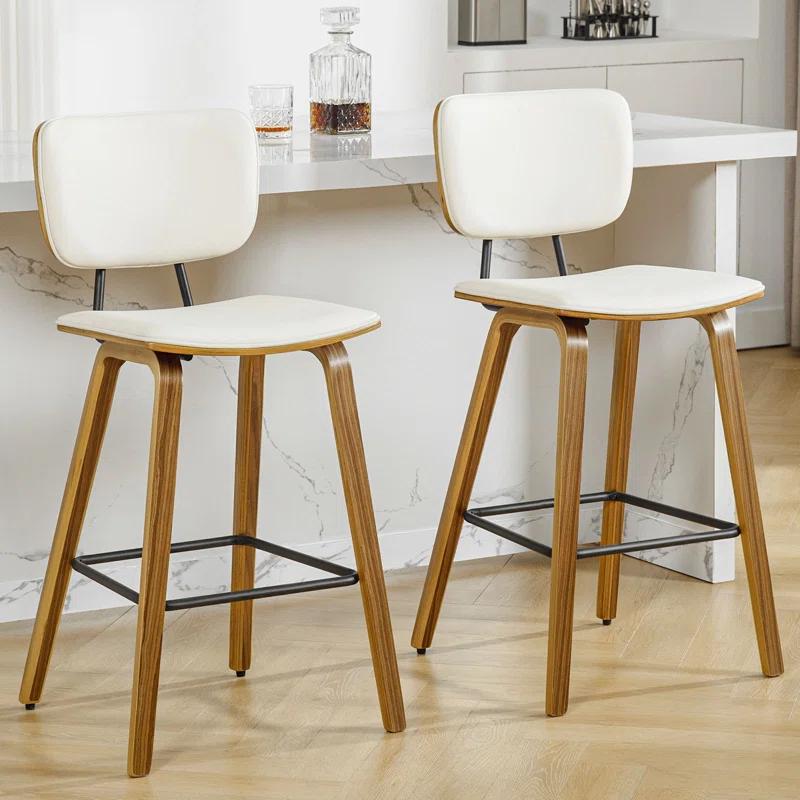 Corrigan Studio® 26" Upholstered Counter Height Bar Stools