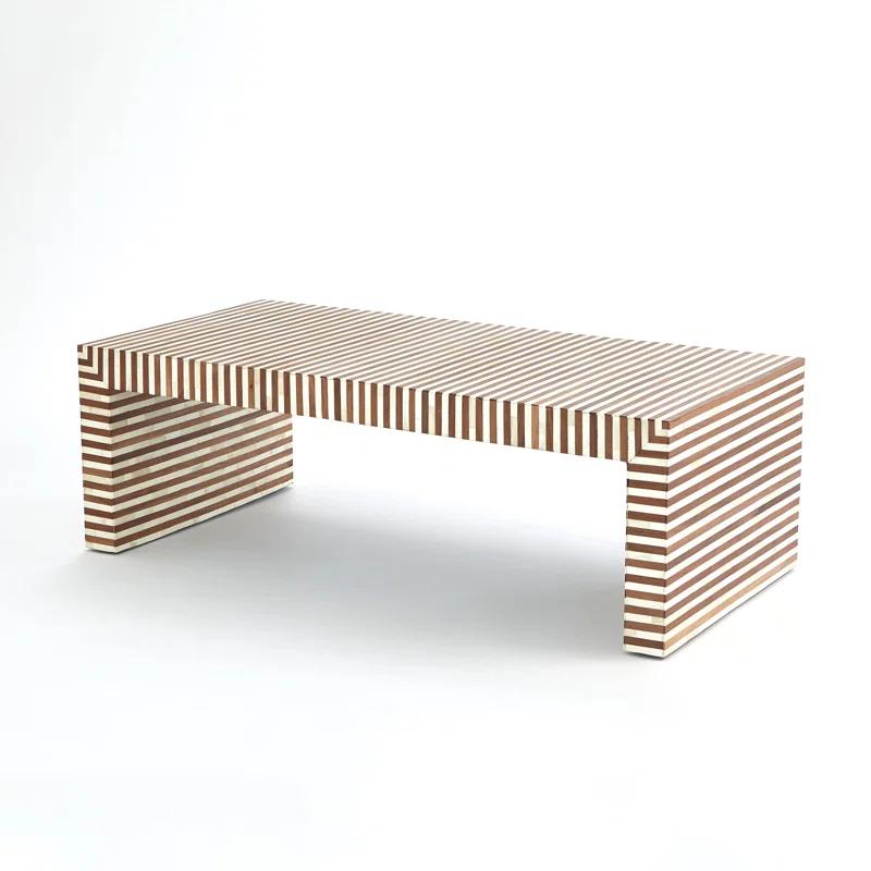 Sienna Coffee Table-Walnut/Bone
