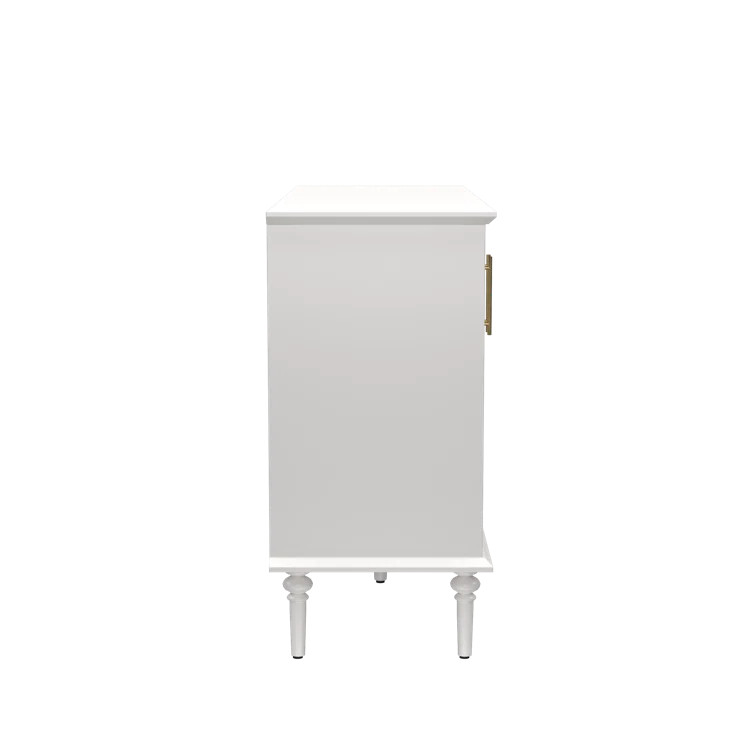 Charlton Home® Eldren 47.6-inch Antique Sideboard with Adjustable Shelves and 4 Glass Doors