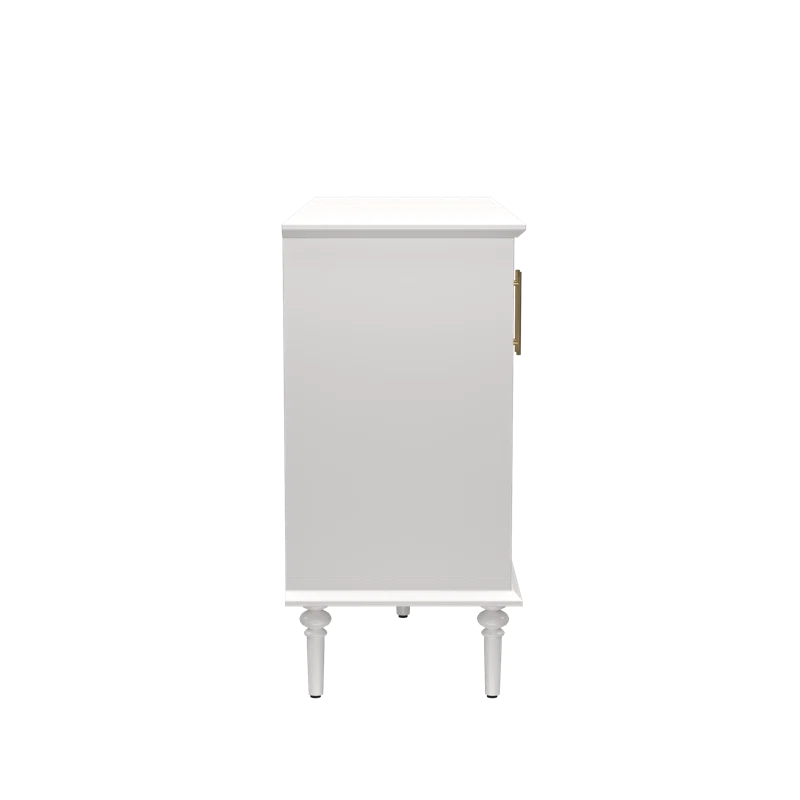 Charlton Home® Eldren 47.6-inch Antique Sideboard with Adjustable Shelves and 4 Glass Doors