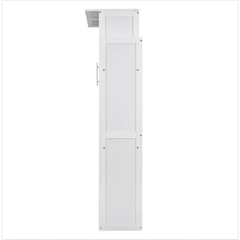 yuanhuan Full Size Murphy Bed Wall Bed With Shelves And LED Lights