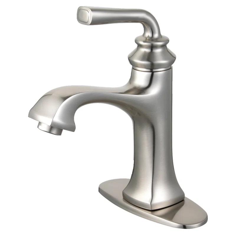Kingston Brass LS4428RXL Kingston Brass Restoration Single-Handle 1-Hole Deck Mount Bathroom Faucet with Push Pop-Up