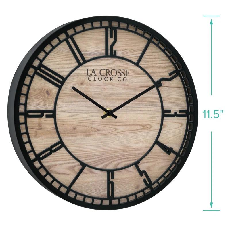 La Crosse Technology 11.5" Quartz Floating Dial Wall Clock