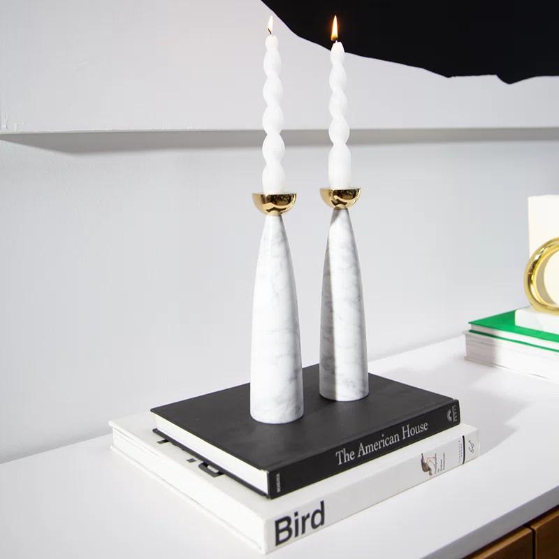 ANNA New York Anna New York 9.75'' H Tabletop Candlestick (Set of 2)