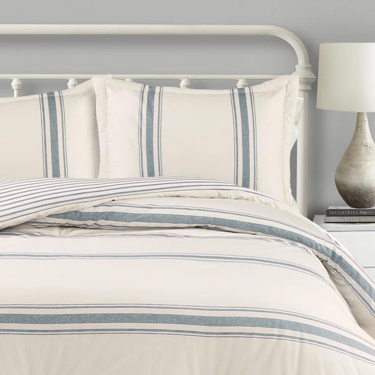Farmhouse Standard Cotton Reversible Comforter Set