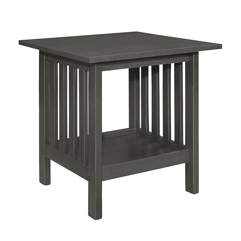 Red Barrel Studio® Classic Style Coffee Table And Two End Table Set Antique Gray Finish 3Pc Occasional Table Set Wooden Transitional Living Room Furniture (Set of 3)