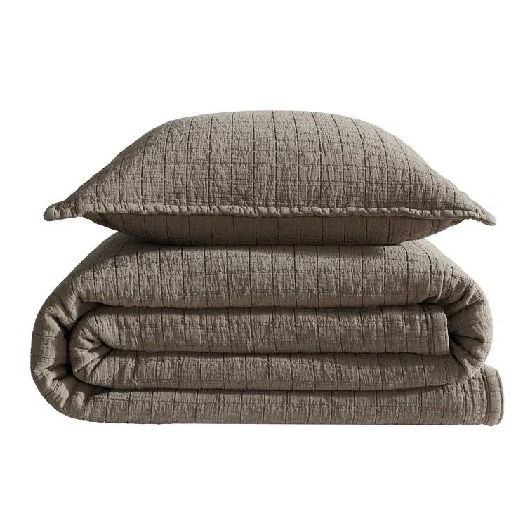Calvin Klein Essential Garment Washed Solid Reversible Cotton Coverlet