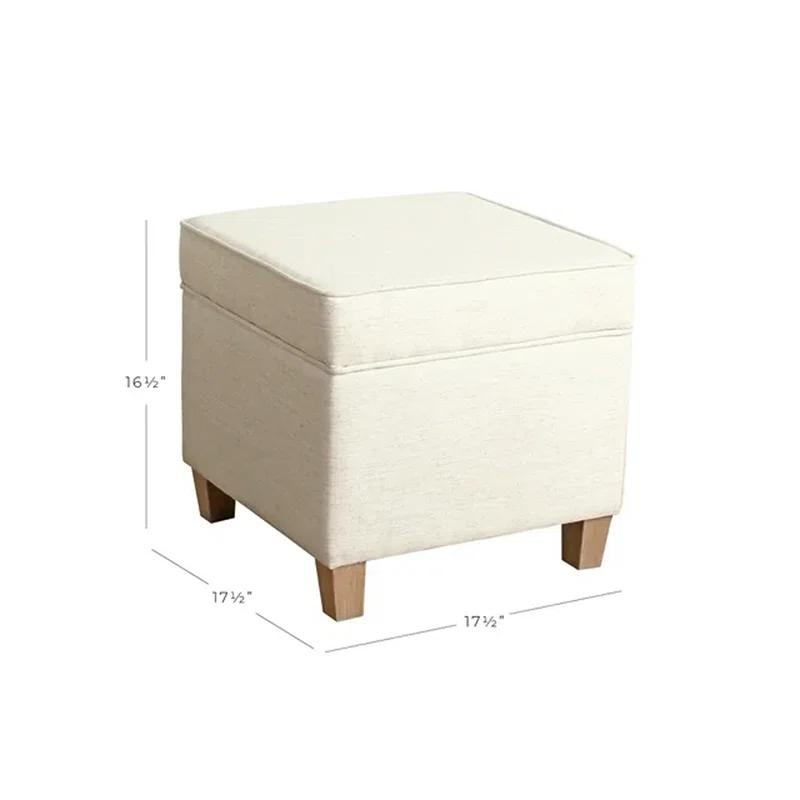 Sand & Stable™ Asha 17.5" Square Storage Ottoman