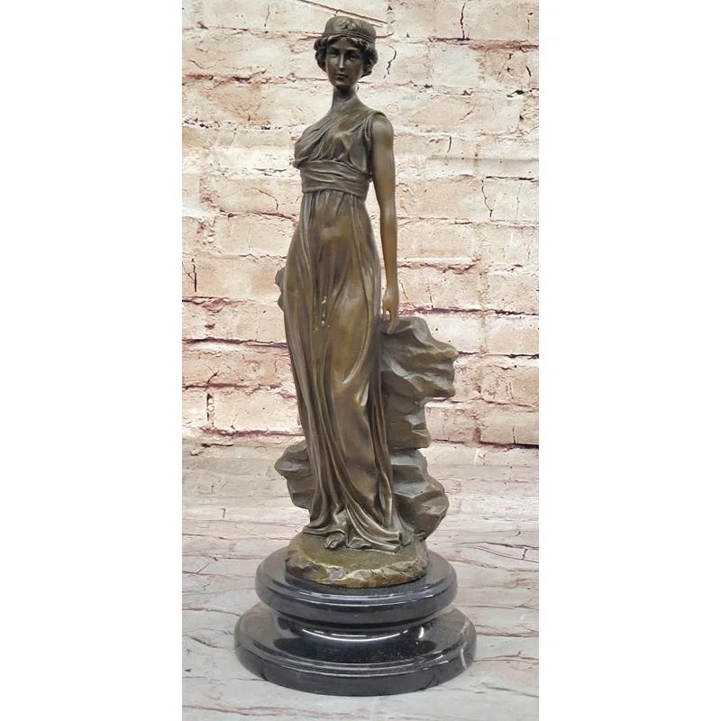Bloomsbury Market Athena Greek Goddess Mythological Figure Bronze Sculpture Original Art By Milo