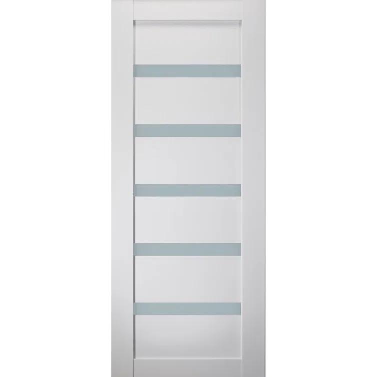 Belldinni Leora Paneled Manufactured Wood and Glass Standard Door Slab