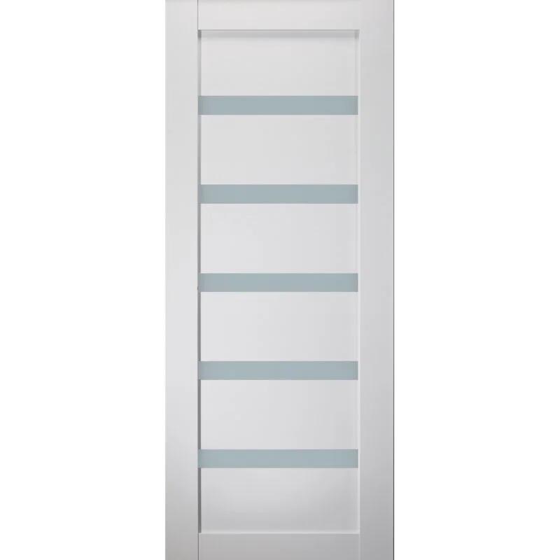 Belldinni Leora Paneled Manufactured Wood and Glass Standard Door Slab