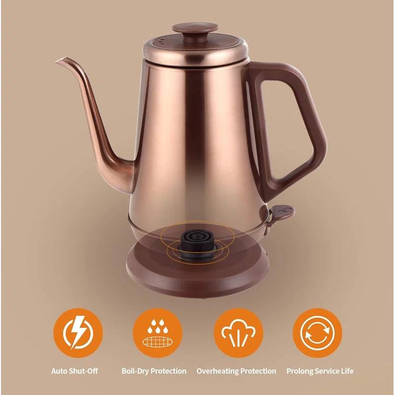 Zolosh Gooseneck Electric Kettle with Thermometer 1L