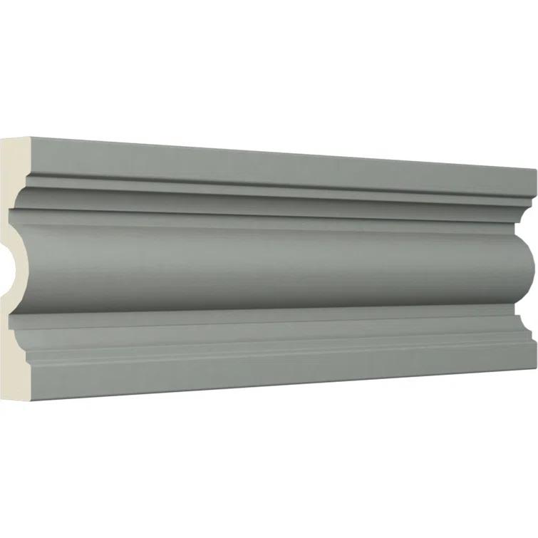 Ekena Millwork 4"H x 3/4"P x 94 1/2"L Gorleen Chair Rail (Set of 8)