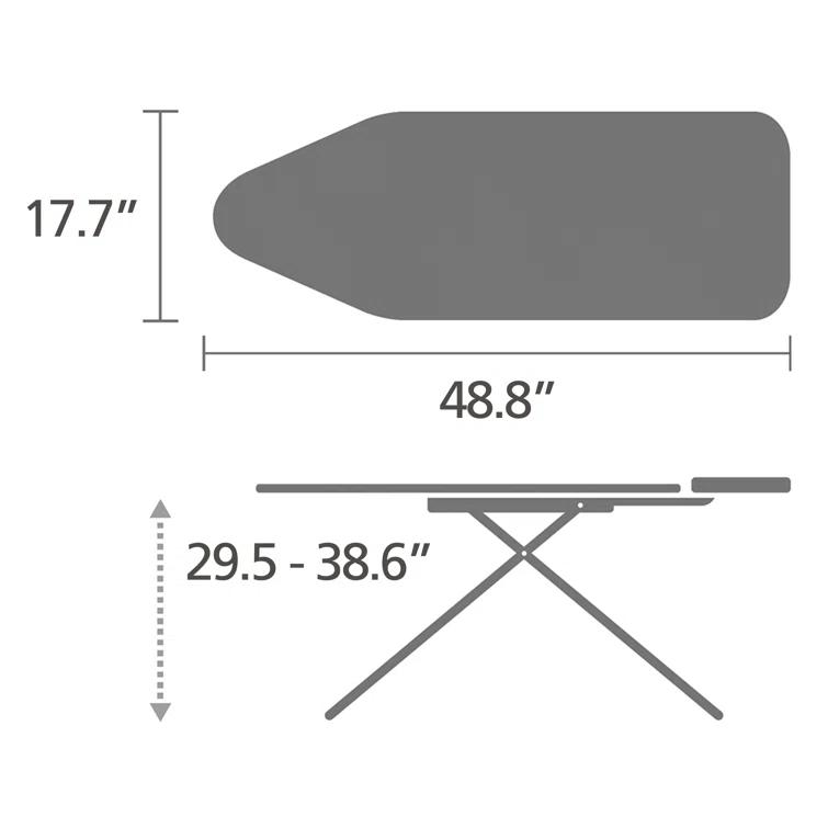 Brabantia Brabantia Size C Large Ironing Board with Solid Steam Unit Holder