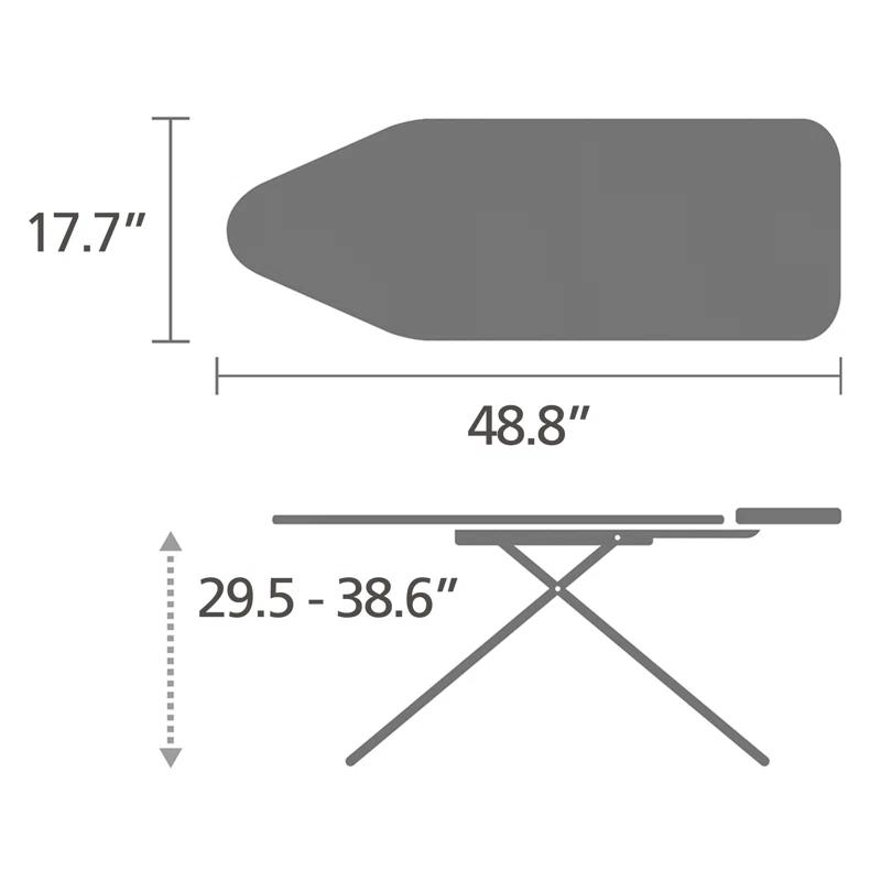 Brabantia Brabantia Size C Large Ironing Board with Solid Steam Unit Holder