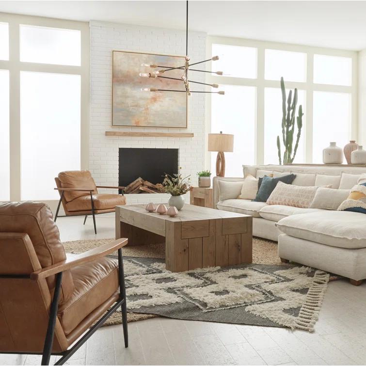 Raymond Rectangular Reclaimed Wood Coffee Table (60")