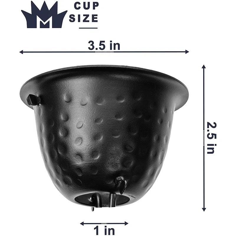 Monarch Rain Chains Aluminum Hammered Cup Rain Chain Replacement Downspout for Gutters