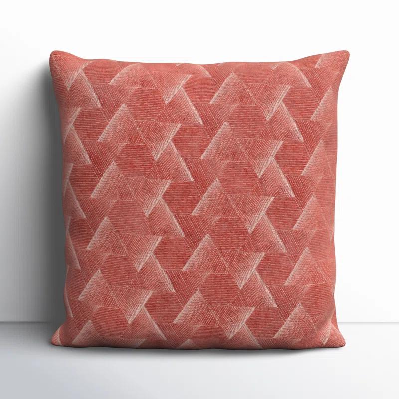Gretchen Embroidered Cotton Throw Pillow