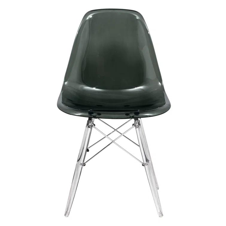 George Oliver Karen Modern Dining Side Chair with Acrylic Base (Set of 2)