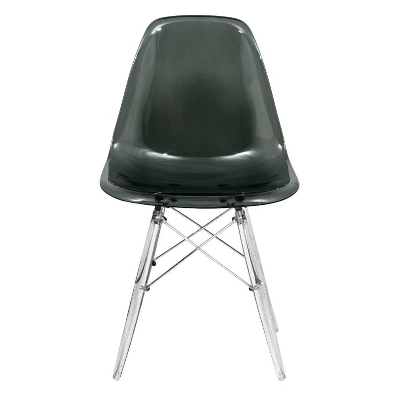 George Oliver Karen Modern Dining Side Chair with Acrylic Base (Set of 2)