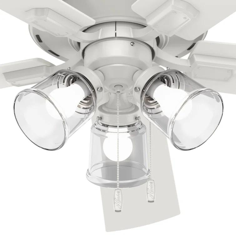 Hunter Fan 60" Crestfield 5 - Blade Ceiling Fan with Pull Chain and Light Kit Included