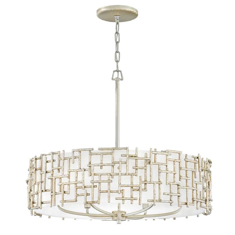 Fredrick Ramond Lighting - Farrah-6 Light Medium Drum Chandelier in Transitional