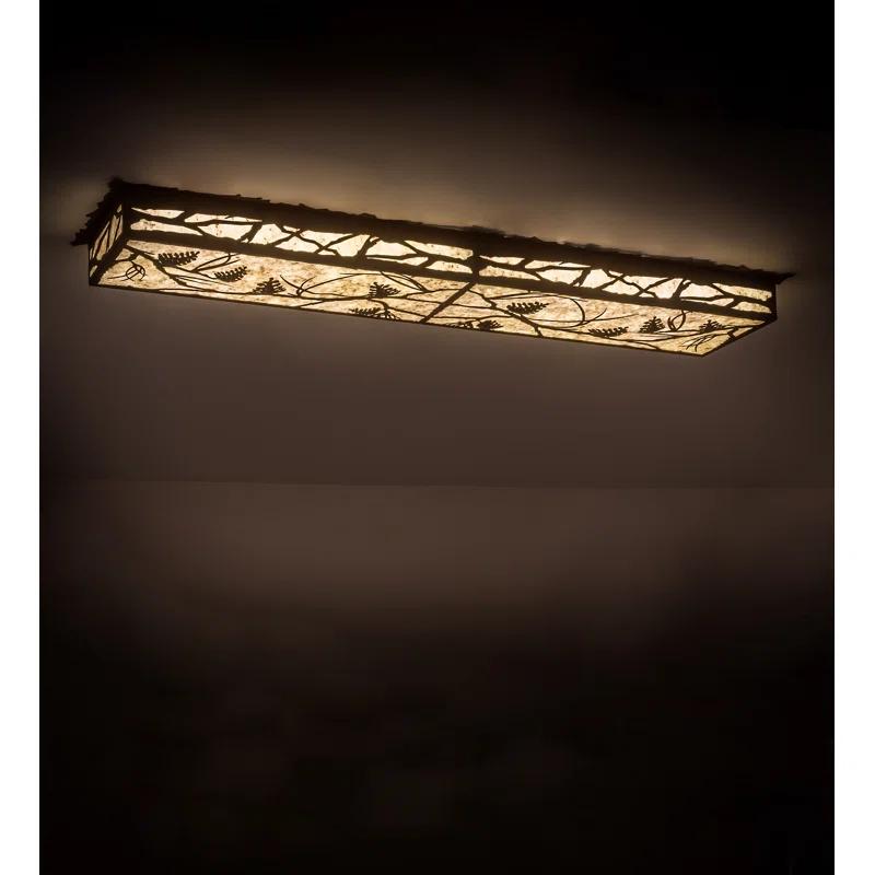 Meyda Lighting Rustic Lodge Mica LED Flush Mount