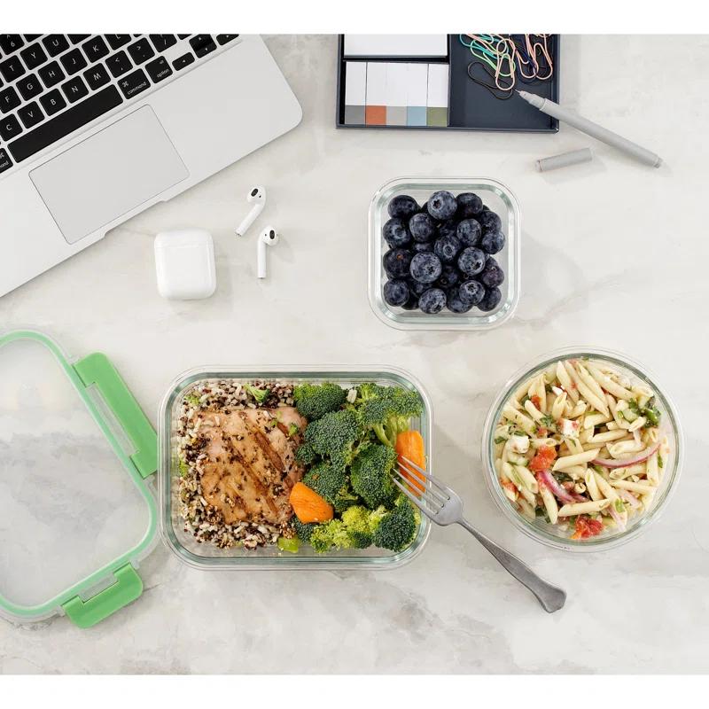 JoyJolt JoyJolt 24-Piece Glass Storage Container Kitchen Food Storage Set with Lids
