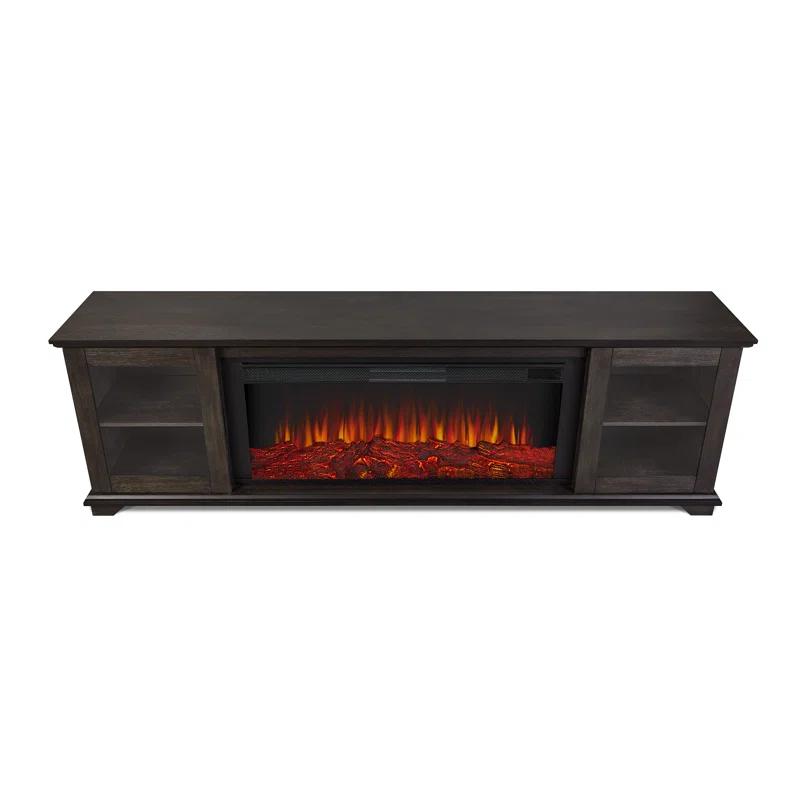 Real Flame Benjamin 81" Landscape TV Stand with Electric Fireplace by Real Flame