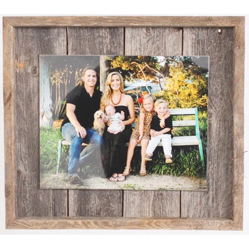 Millwood Pines Nasim Weathered Gray Wood Matte Picture Frame