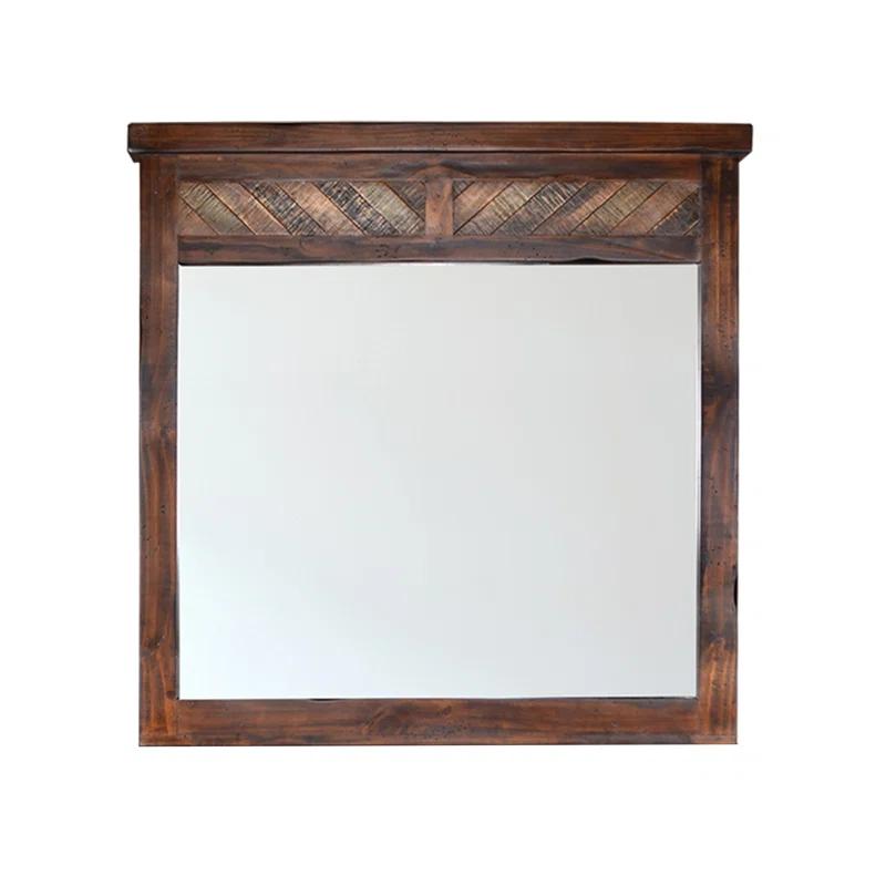Loon Peak® Culbertson Wood Wall Mirror