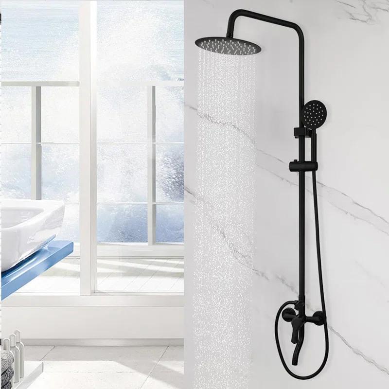 FUNDUXA Outdoor Shower Fixture With Handheld Spray Head