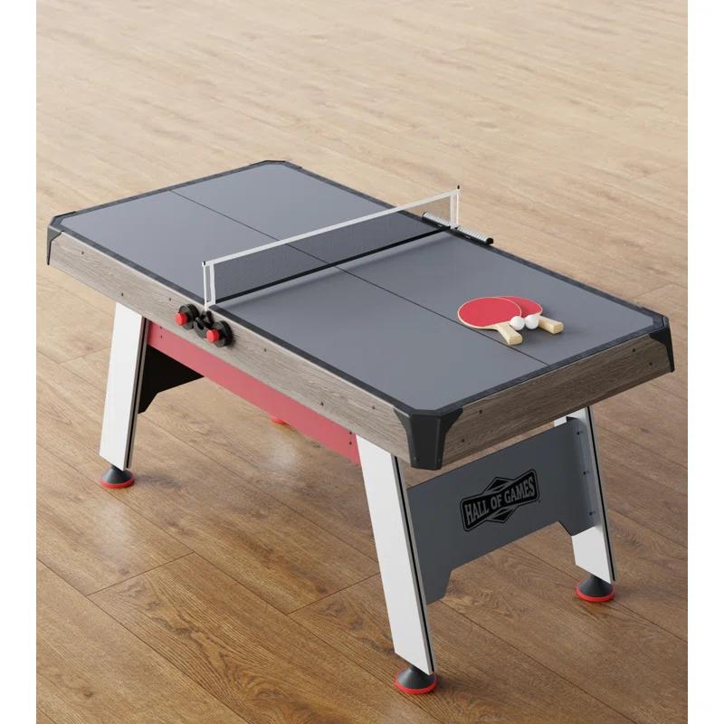 Hall Of Games 66" Air Powered Hockey With Table Tennis Top