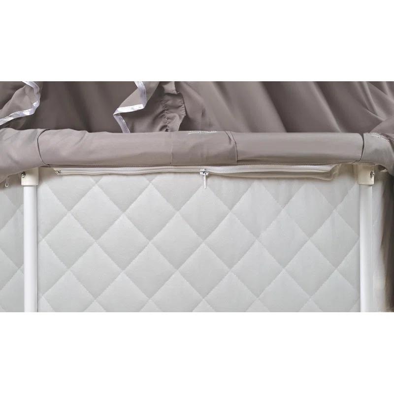 Harriet Bee Deford Bassinet with Bedding with Mattress and Stand