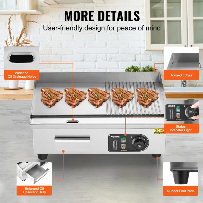 VEVOR VEVOR 21'' Non Stick Electric Grill