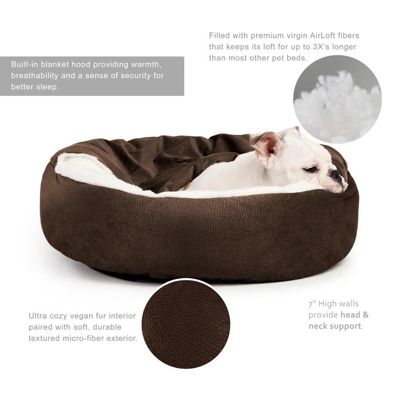 Best Friends By Sheri Best Friends by Sheri Cozy Cuddler Ilan Microfiber Hooded Blanket Cat and Dog Bed