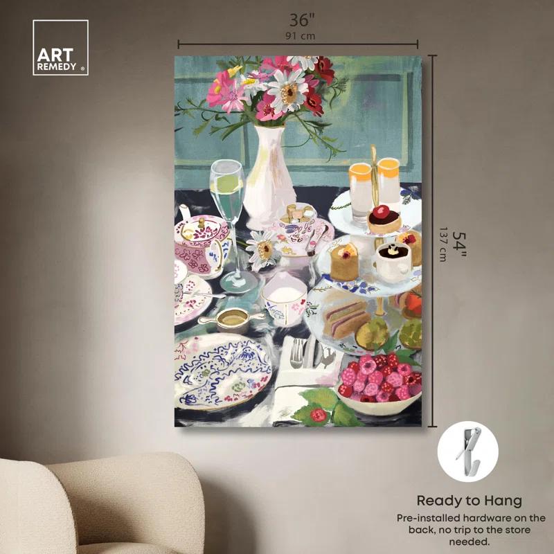 Art Remedy Help Yourself Dessert Canvas Modern Kitchen Print by Art Remedy