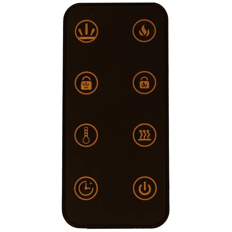 Cambridge Cambridge Wall Mount Electric Fireplace Heater with Remote Control for Indoor Use in Living Room, Bedroom, Home Office